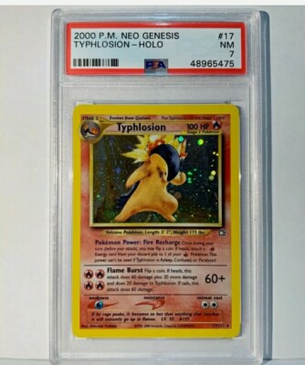 PSA 7 Typhlosion 17/111 Holo 2000 Neo Genesis Pokemon Card | eBay
