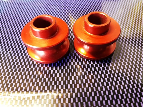 PIONS / DIABOLOS DE BRAS OSCILLANT ALU CNC POUR FIXATION DE BEQUILLE POUR MOTOS - Photo 2/3