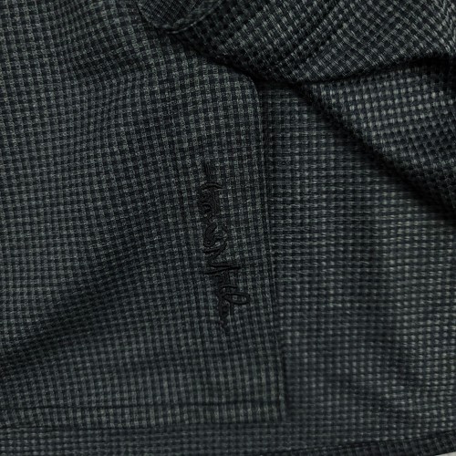 Travis Mathew Shirt Mens Large Gray Check Performance Stretch Button Up Pocket - Picture 10 of 14