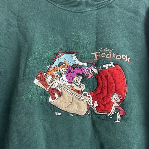 Flintstones Bedrock Vintage Pullover Sweatshirt Größe L - Bild 2 von 9