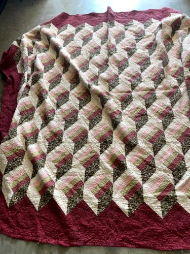 Multicolor Colorblock volle Größe Wohnkultur Bettwäsche handgenäht Quilt Rechteck