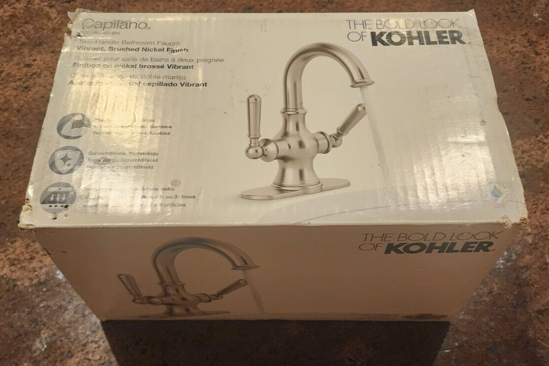 KOHLER KR305804DBN Capilano Monoblock Bathroom Faucet Vibrant