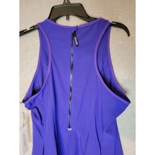 NWT Women's Calvin Klein Performance Quick Dry Purple Blue Tennis Dress L - Picture 5 of 9