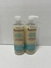 2 x Aveeno Calm & Restore Nourishing Oat Cleanser Sensitive Skin Fragrance Free
