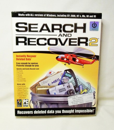 Search and Recover 2 by iolo Tech for Win XP, Recover Deleted Files (new sealed)