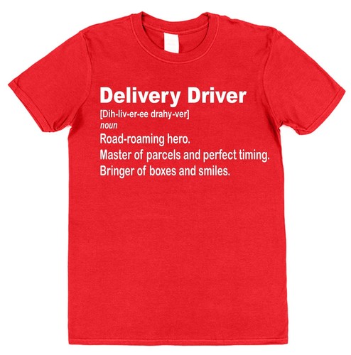 Delivery Driver Dictionary Definition T-Shirt Gift for Courier Mailman Logistics - Picture 4 of 5