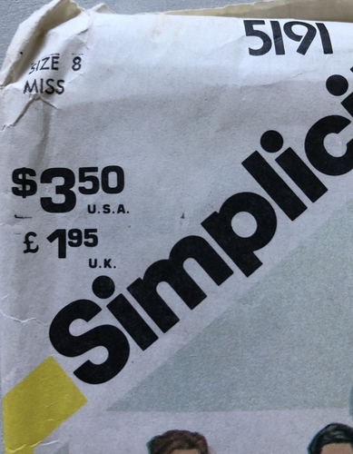 Simplicity Gunne Sax Skirt Vest Blouse Pattern 5191 Size 8 Cottagecore Uncut FF - Picture 4 of 8