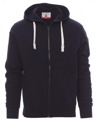 Payper PORTLAND Felpa Uomo con Cappuccio Tasche a Marsupio Con Zip intera Cotone - Picture 5 of 13