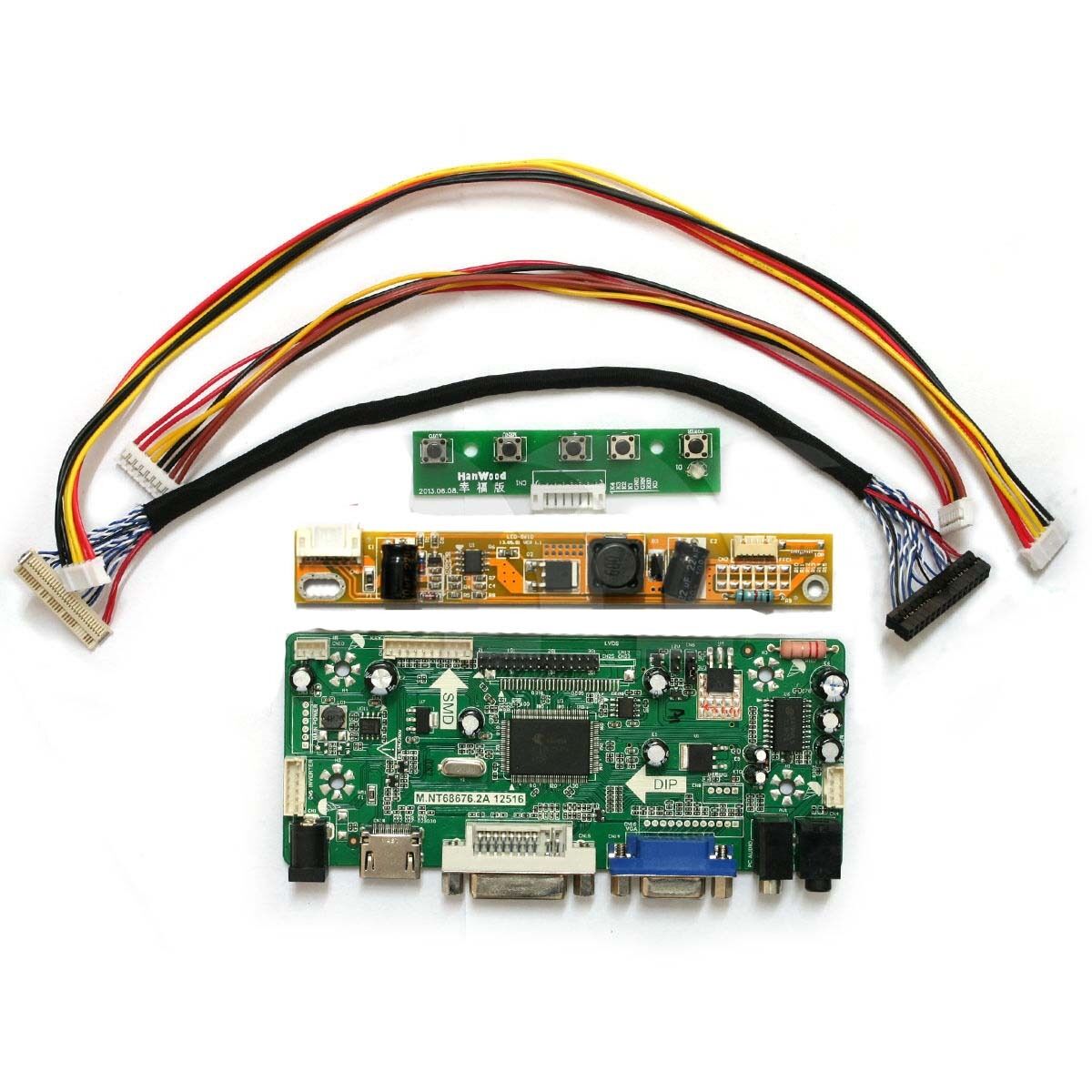 NT68676 LCD LVDS Controller Board Kit per HSD190ME12-A06 1280X1024 HDMI + DVI + VGA