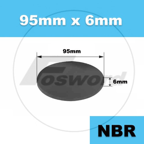NBR Round Rubber Pad Discs Flat Sheet Non-Slip Vibration Diameter Ø5mm -Ø150mm - Picture 209 of 262