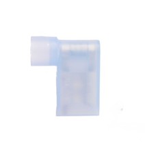 100 Blue 14-16 Ga Female .250" Flag 90  Connector Nylon Insulated