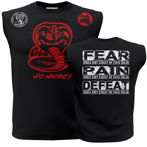 New Cool Cobra Kai No Mercy Karate kid ufc mma Adult Sleeveless Muscle Shirt t - Picture 5 of 12