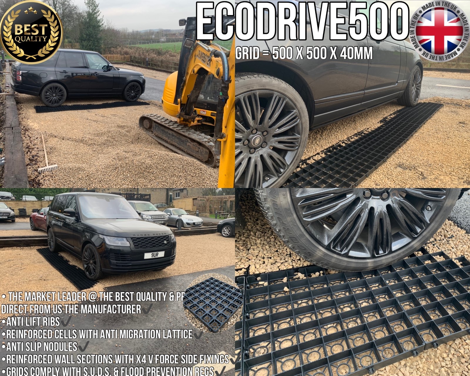 GRAVEL GRID DRIVE PLASTIC GRIDS ECO PAVING GRID REINFORCED PERMEABLE PAVING GRID Populair super welkom