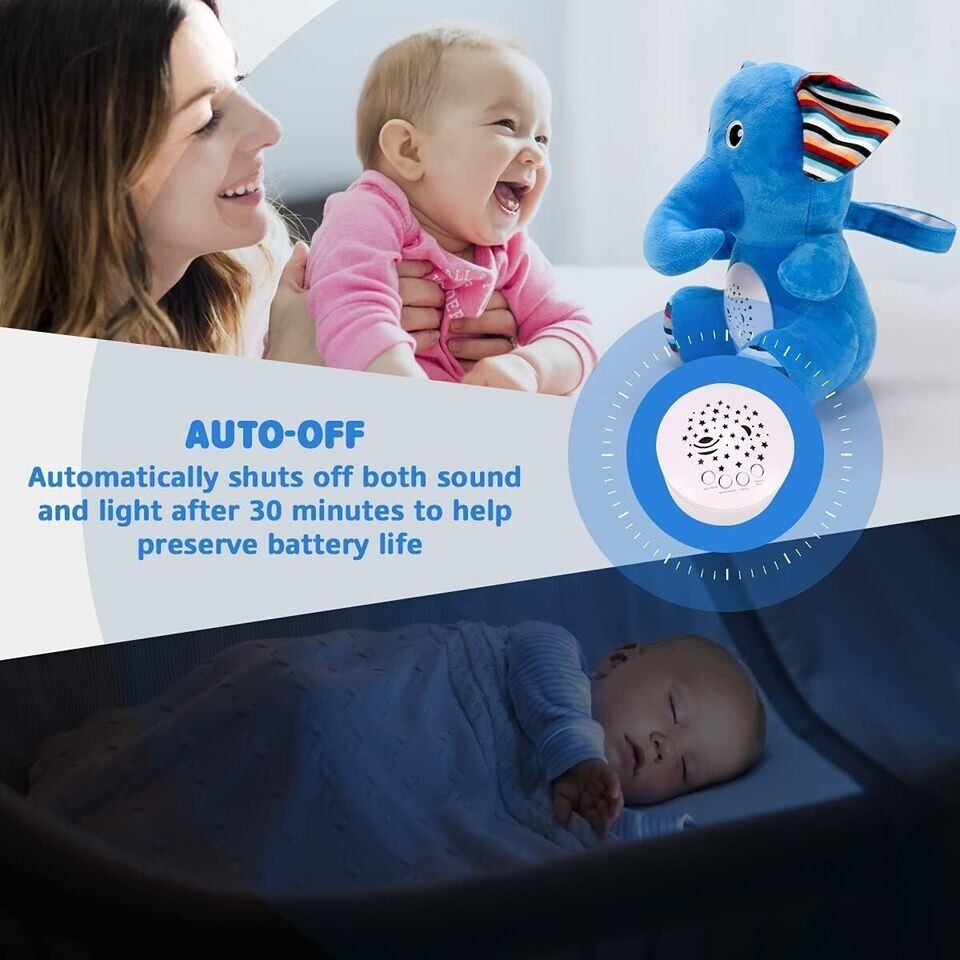 Star Projector Toddler Sleep Aid Night Light Elephant Newborn baby toy