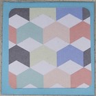 Geometric herringbone pattern Mini Greeting Card with Envelope