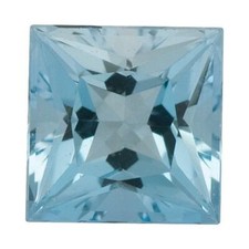 Natural Fine Medium Blue Aquamarine - Square Princess - Brazil - AAA Grade