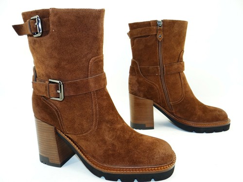 Bruno Premi Schuhe Plateau Ankle Boots Stiefel Stiefeletten Damen Leder Gr.39 - Bild 2 von 10