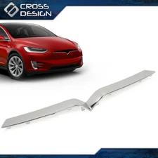 Fit For 2016-2020 Tesla Model X Upper Grille Bright Chrome Trim 1047022-00-D