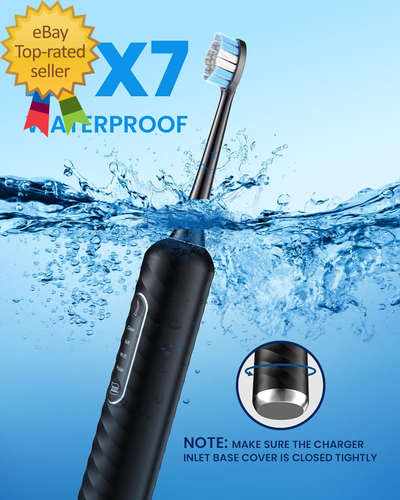 Electric Toothbrush with Water Flosser, 3 in 1 Teeth Cleaning Kit with 7 Modes, - Picture 5 of 7
