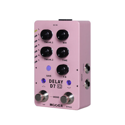Mooer D7 X2 DELAY Guitar Effector + Power Supply | eBay