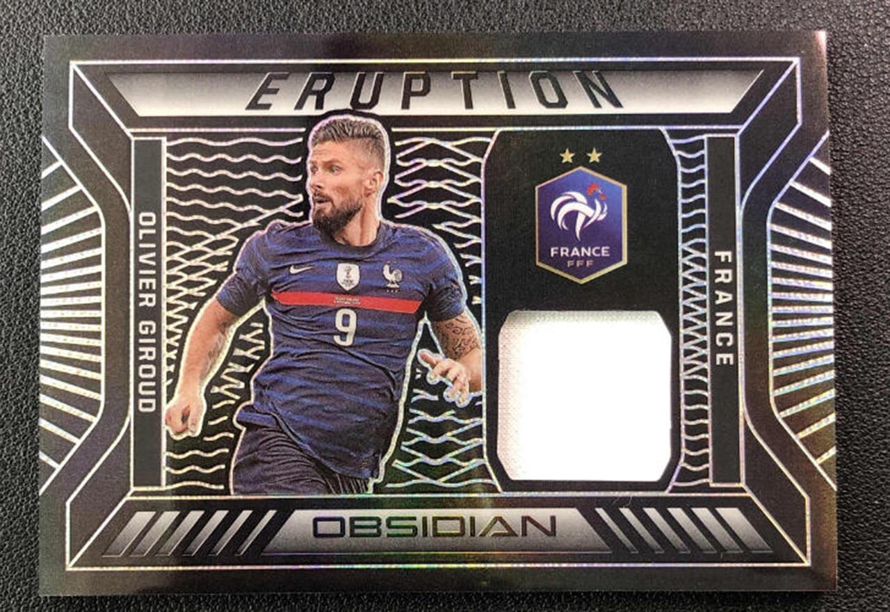 Olivier Giroud 2021-22 Panini Obsidian Eruption Patch 121/149 #E-OG