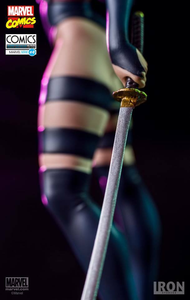 Figurine Psylocke Iron Studios 1:10 - Marvel X-Men - Rare - Jamais Exposée