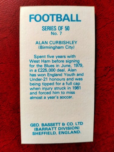 Barratt/Bassett Football 1978/79 bis 1989/90 - Wählen Sie Ihre Karten - Bild 51 von 355