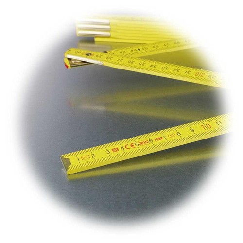 Zollstock / Gliedermaßstab 2m, 10 Holz Glieder Meterstab Maßstab Lineal metrisch - Bild 4 von 6