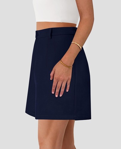 Shorts for Women Dressy 2025 Summer Elastic High Waisted WideShorts with Pockets - Bild 38 von 64