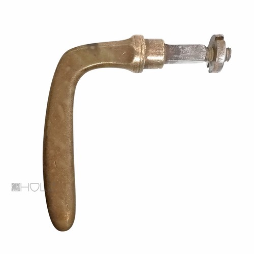 Türdrücker 1930er Bauhaus Türklinke Messing einseitig 9er Vk - Bild 2 von 2