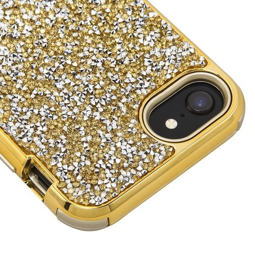 For iPhone SE 2nd 8 7 6 Glitter Sparkle Rugged Hybrid Crystal Bling Diamond - Picture 12 of 24