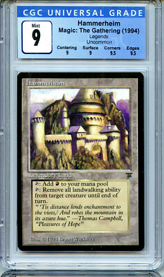 Hammerheim 英語 MTG Legends Hammerheim CGC 9.0 (9) Mint card Magic WOTC