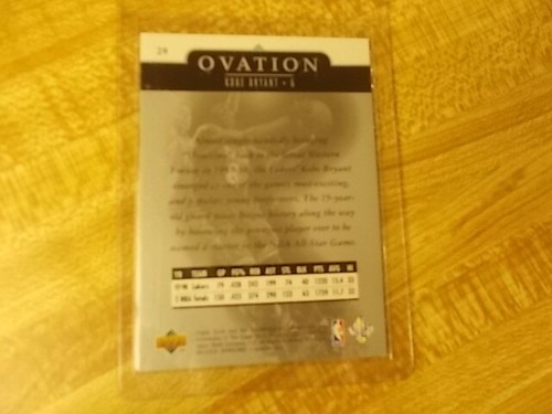 KOBE BRYANT 1998 UPPER DECK OVATION #29 BASE CARD LOS ANGELES LAKERS NBA MINT!   - Picture 5 of 10