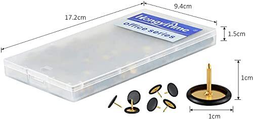 400 PCS Push Pins,Thumb Tacks, Wall Tacks, Tacks, Push Pin,Thumbtack, Flat Pins, - Picture 7 of 7