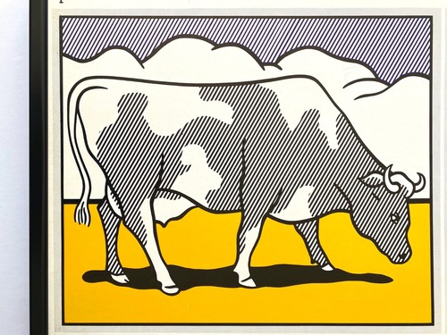 ROY LICHTENSTEIN 1985 LITHO DRUCK GERAHMT EXHBT POSTER "KUH GEHT ABSTRAKT" 1974 - Bild 7 von 12