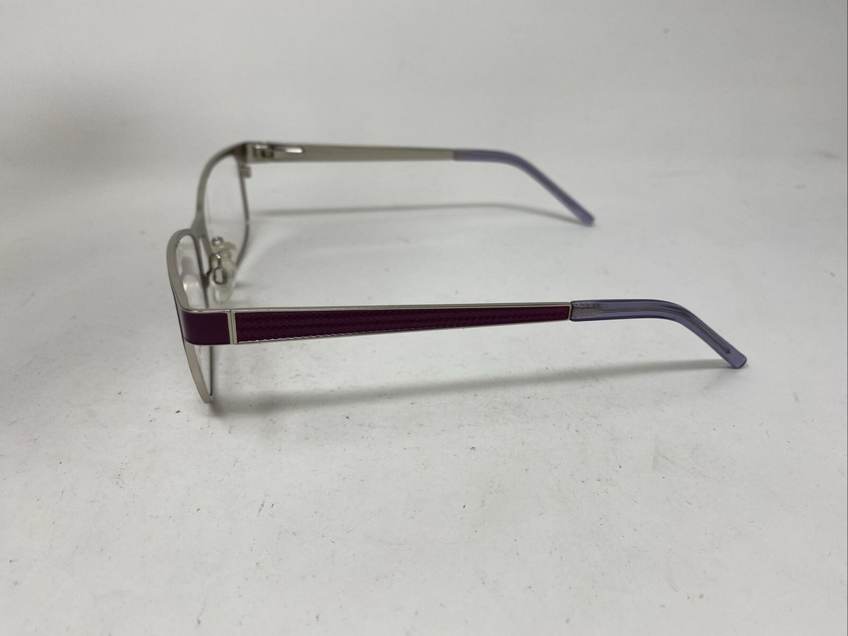 New Adin Thomas AT-398 C2 Purple Eyeglasses 53/16/135 ADIN THOMAS EYEWEAR AT-398 C2 53-16-135 PURPLE SILVER FLEX  main image 2