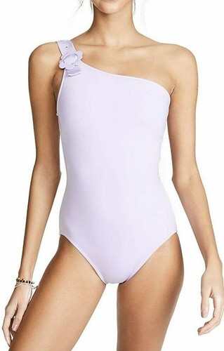 Kate Spade Swimsuit Diasy Buckle One-shoulder One Piece Purple Size L - Picture 1 of 5