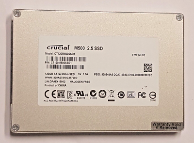 120 GB SATA-III Crucial M500 CT120M500SSD1 SED MLC SSD Internal Hard  Drive