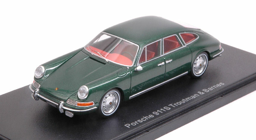 PORSCHE 911 S TROUTMAN & BARNES 4-DOOR SEDAN DARK verde 1 43 BOS MODEL PORSCHE 911 S TROUTMAN & BARNES 4-DOOR SEDAN DARK verde 1 43 BOS MODEL