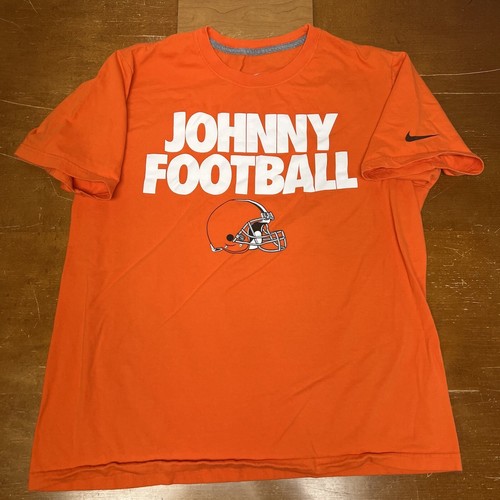 Cleveland Browns Shirt Mens Extra Large Orange Johnny Football NFL Nike