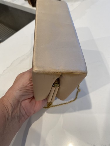 Vtg 1950s After Five Light Champagne Evening bag W/Coin Purse - Picture 11 of 13