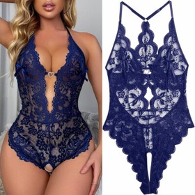 Lot Women Blue Sexy Lingerie Lace Babydoll Sleepwear Nightwear Chemise Dress Set