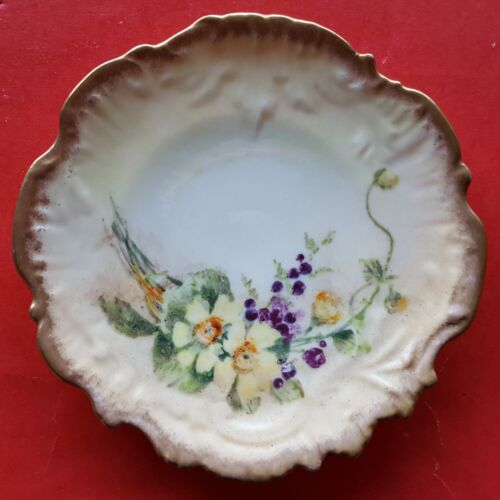 6 Antique 1906 Nautilus Porcelain Scotland 6.5" Floral Dessert/Pie/Canape Plates - Picture 5 of 18