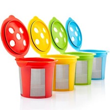 4 Reusable K Cups for Keurig K Supreme, K Supreme Plus and K Slim with Multis...