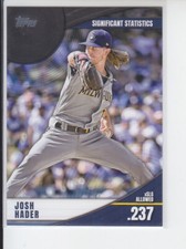 2022 Topps Series 2 Josh Hader Significant Statistics Black Parallel /299 Padres