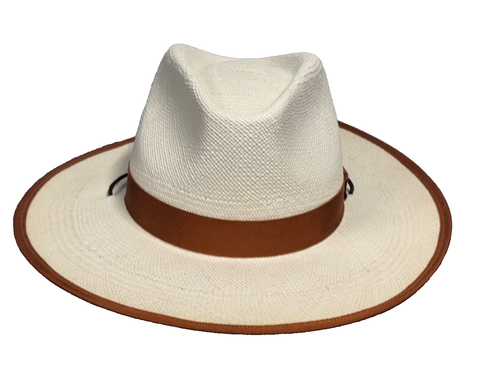 Goorin Bros Toquilla Panama Straw Bound Edge Fedora Hat XXL NEW - Picture 2 of 6