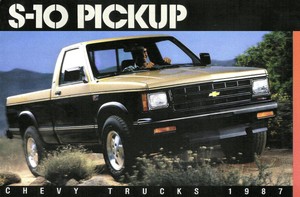 1987 Chevy S 10 Pickup Truck Brochure S10 Durango Tahoe Image Is Loading 1987 Chevy S 10 Pickup Truck Brochure S10