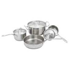 Winco - SPC-7H - 7 Piece Stainless Steel Cookware Set