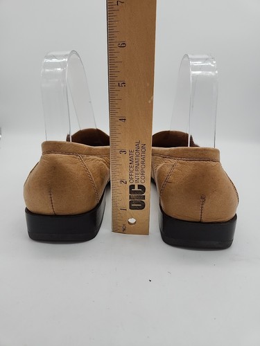 Softspots Tru Mocs Hepburn 7.5M Leather Loafers Flats Slip Ons Light Brown EUC - Picture 5 of 13
