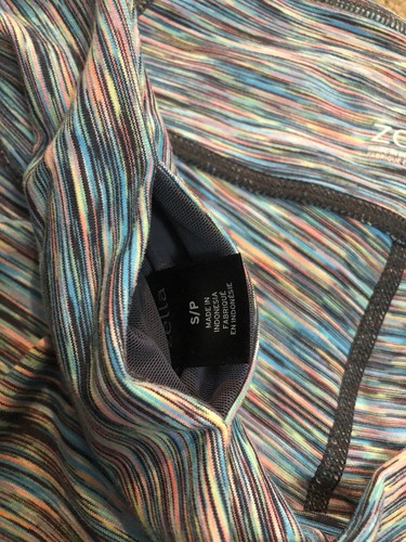 Womens Zella Rainbow Stripe Cropped Atletic Leggings Pants Size Small - Picture 6 of 12